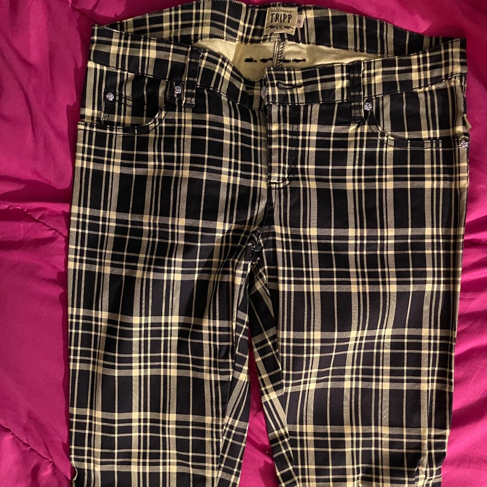 Tripp NYC Yellow Plaid Pants (New & Rare)